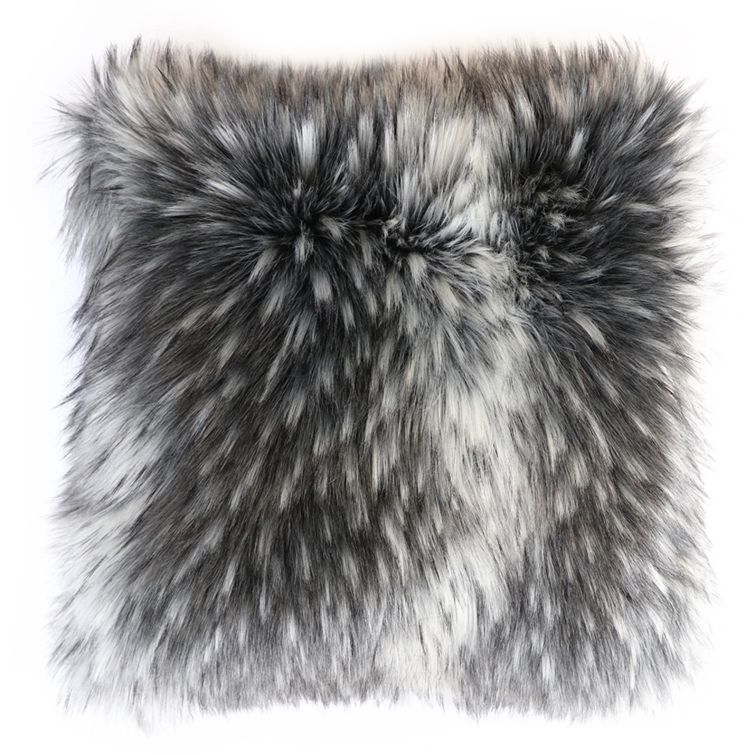 Heirloom Exotic Faux Fur - Cushion / Throw -  Alaskan Wolf image 2